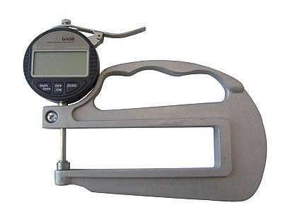 Calibração de medidor de espessura