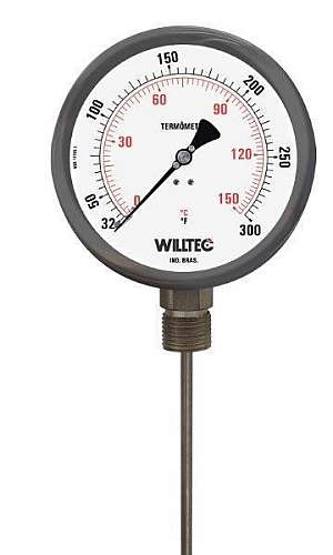 Termômetro bimetálico inox Termômetro bimetálico inox