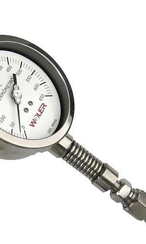 Termômetro bimetálico inox Termômetro bimetálico inox